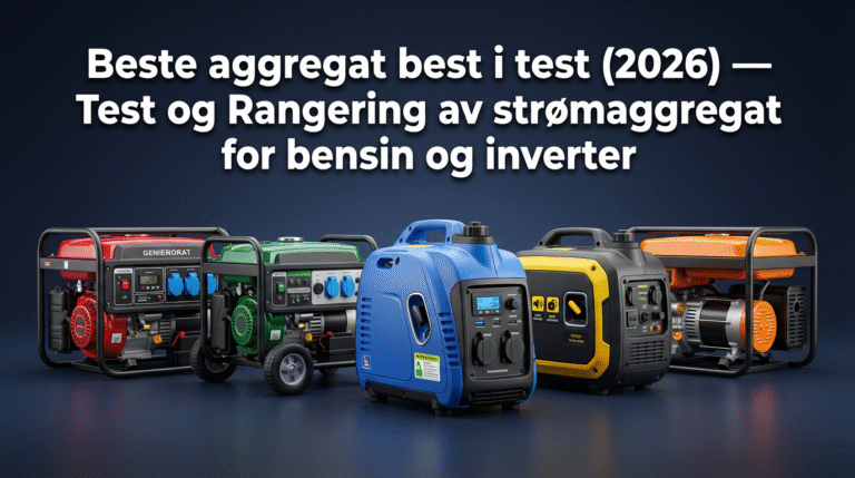 Beste aggregat best i test (2026) — Test og Rangering av strømaggregat for bensin og inverter