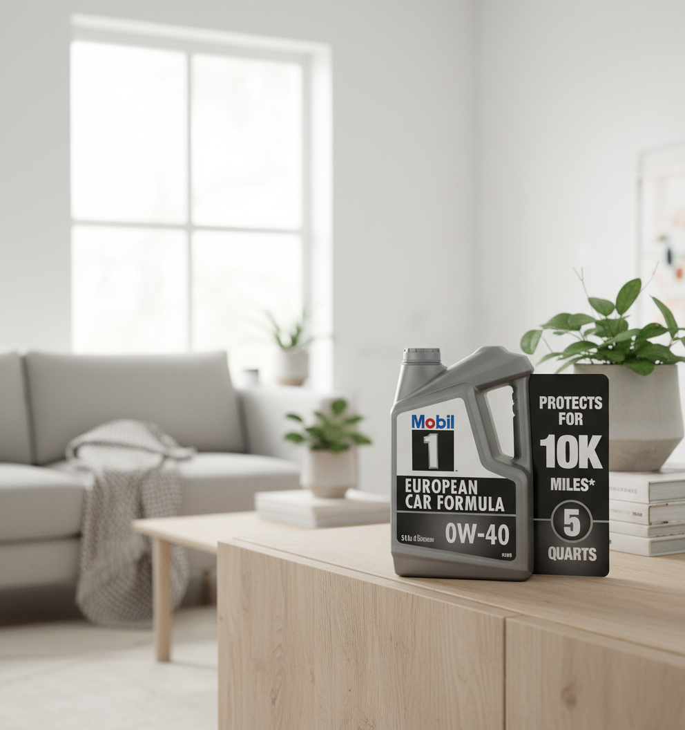 Mobil 1 153669 Mobil 1-153669-FS 0W-40 Petrol and Diesel Engine Motor Oil-5 litres