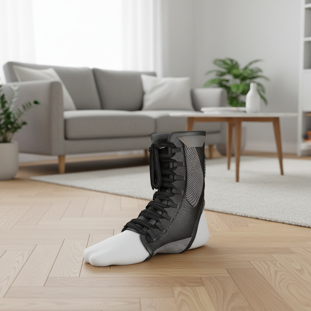 Shock Doctor Beskytter Ultra Gel Lace Ankle Support Hvit L