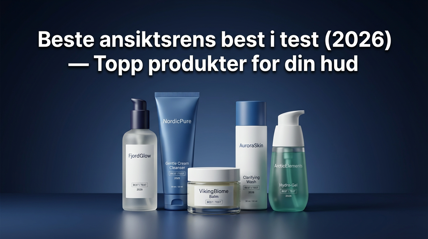 Beste ansiktsrens best i test (2026) — Topp produkter for din hud