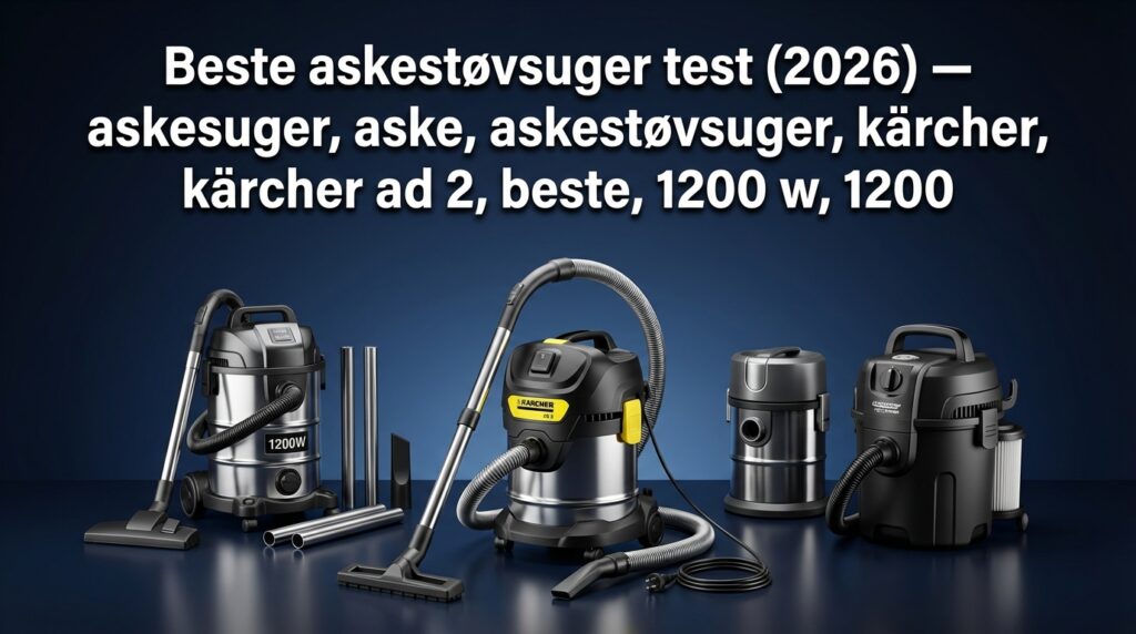 Beste askestøvsuger test (2026) — askesuger, aske, askestøvsuger, kärcher, kärcher ad 2, beste, 1200 w, 1200