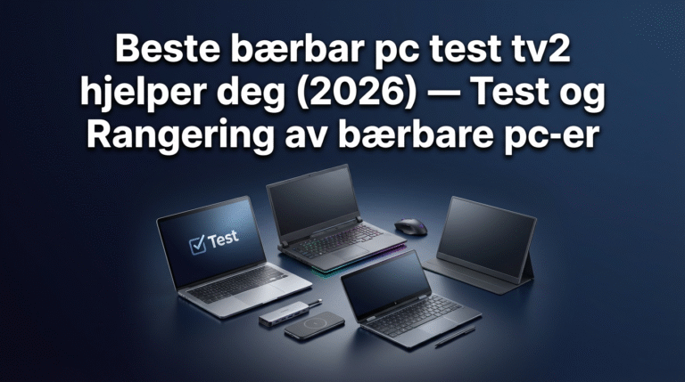 Beste bærbar pc test tv2 hjelper deg (2026) — Test og Rangering av bærbare pc-er