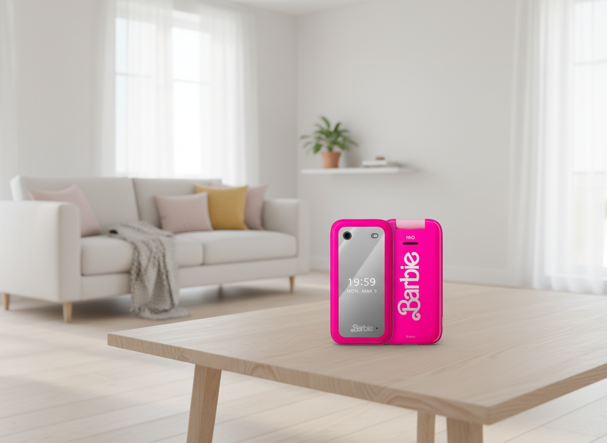 Nokia Hmd Barbie Phone 2024 Pink Dual Sim Flip Phone By Fedex