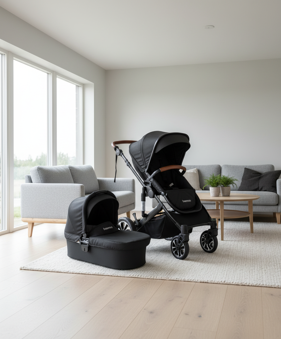 Beemoo Maxi 4 Duovogn, Black/Black - Duovogner