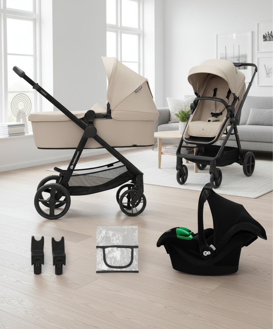 Kinderkraft 3-i-1 NEWLY Kombivogn Travelsystem