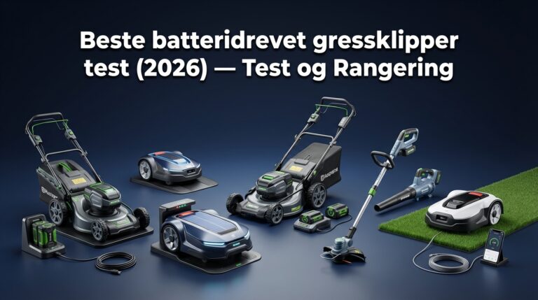 Beste batteridrevet gressklipper test (2026) — Test og Rangering