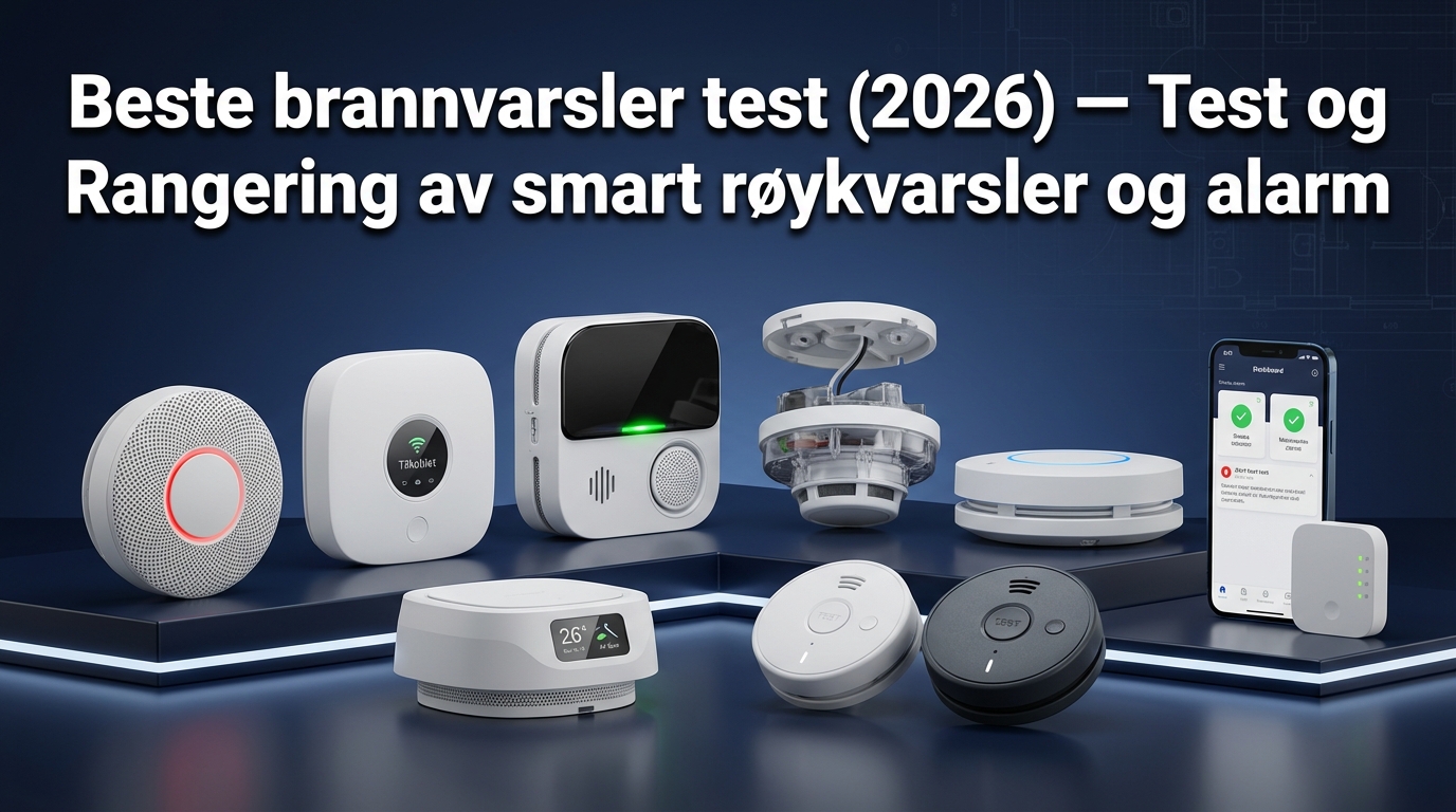 Beste brannvarsler test (2026) — Test og Rangering av smart røykvarsler og alarm