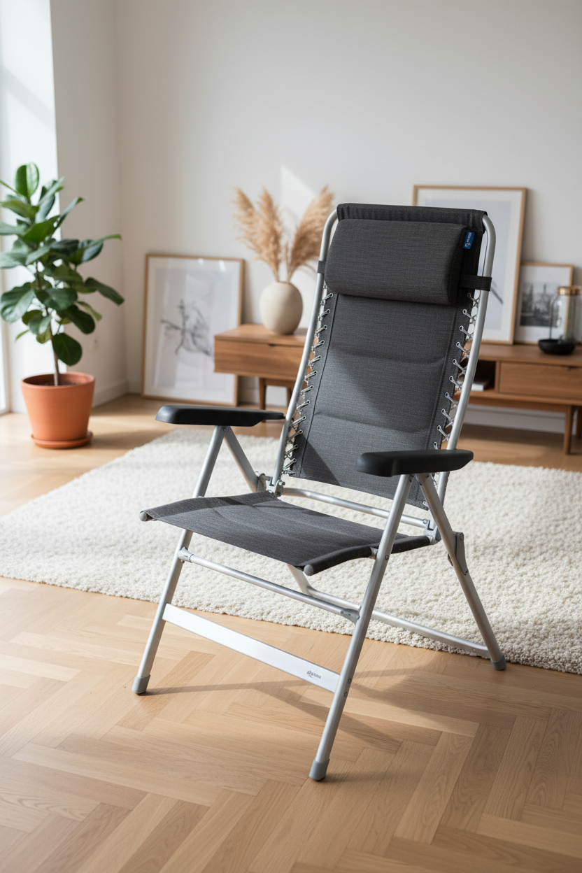 Campingstol Lounge Modena Grå