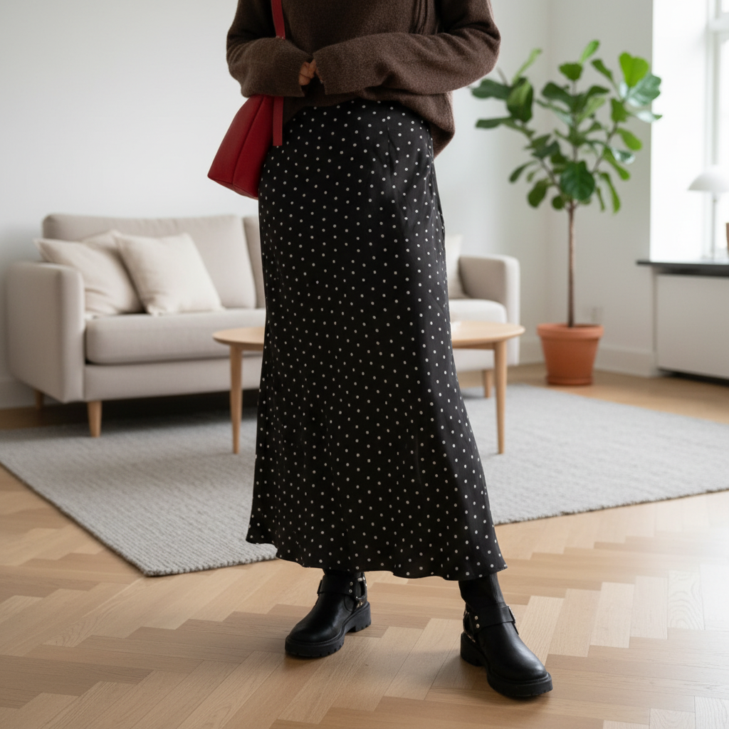 Lindex, L, Brun, Skjørt - Maxi, Kvinner