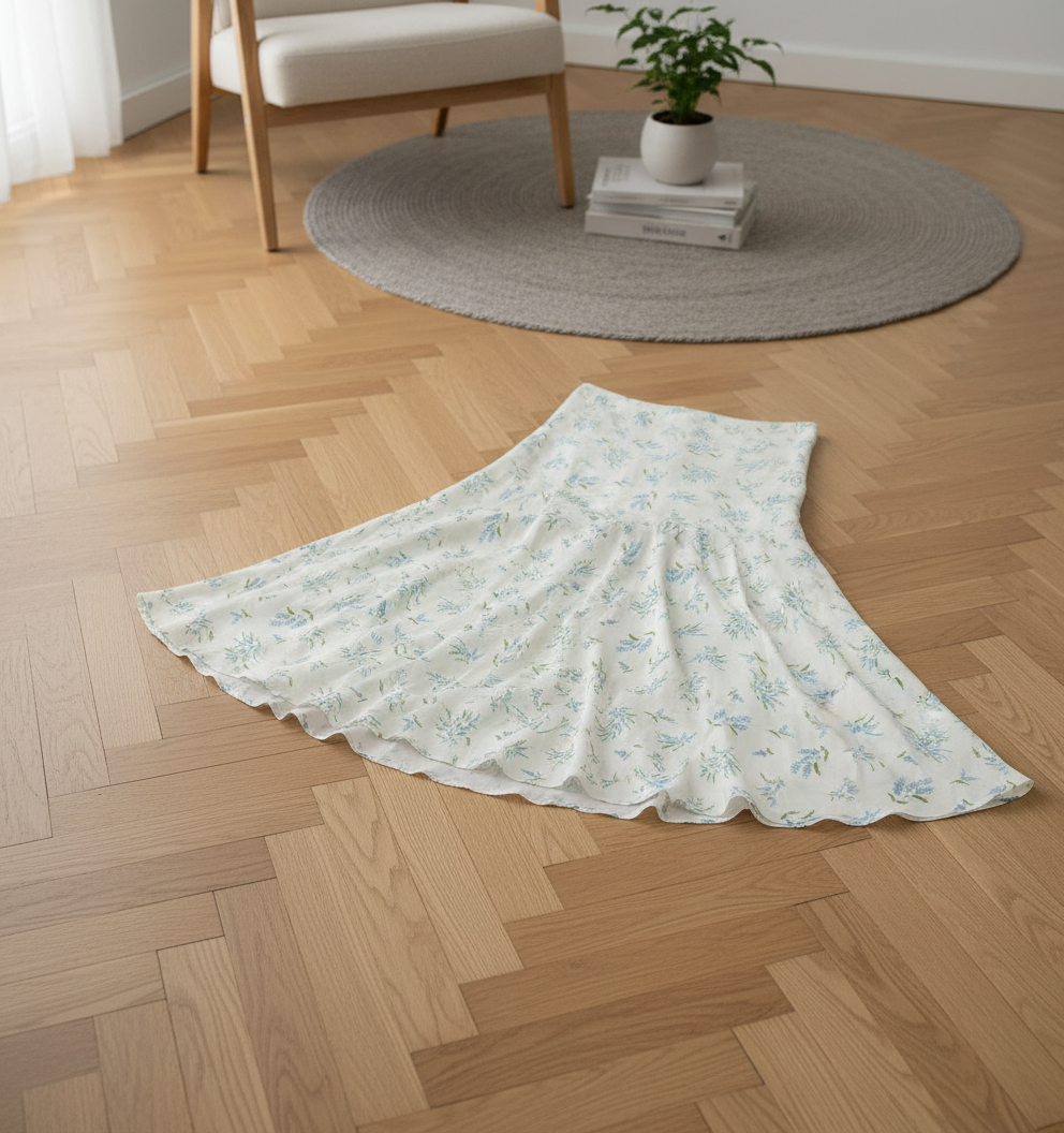 Lindex Vevet skjørt i viskose