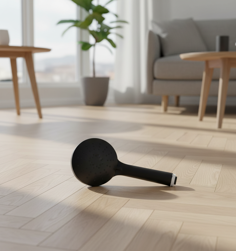 Clas Ohlson Dusjhode svart 3 stråletyper