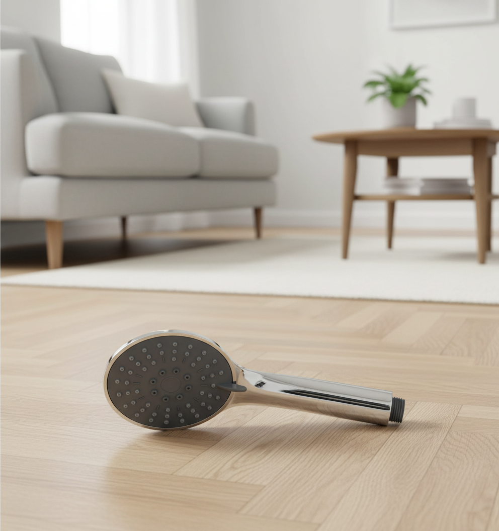 Esbada Spring Dusjhode 10cm Krom 3 Funksjoner