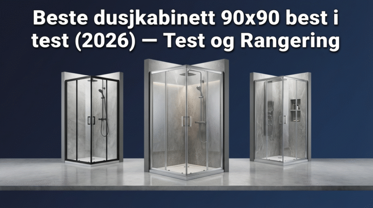 Beste dusjkabinett 90x90 best i test (2026) — Test og Rangering