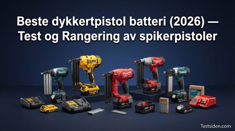 Beste dykkertpistol batteri (2026) — Test og Rangering av spikerpistoler