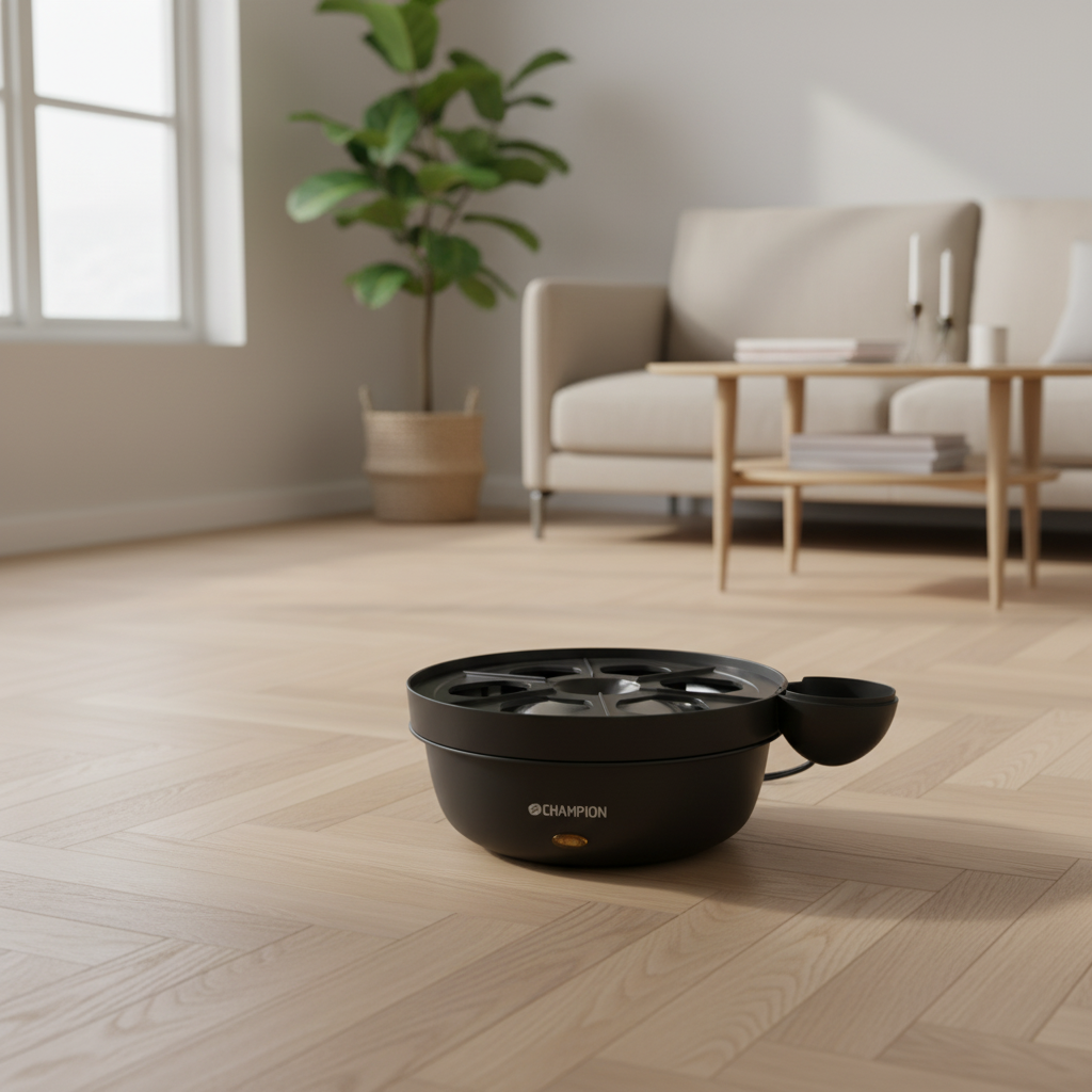 CHAMPION - Eggkoker 7 egg rustfritt stål