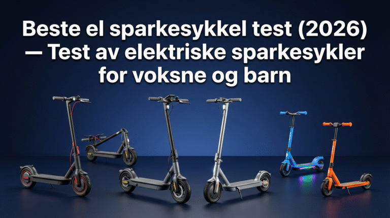 Beste el sparkesykkel test (2026) — Test av elektriske sparkesykler for voksne og barn