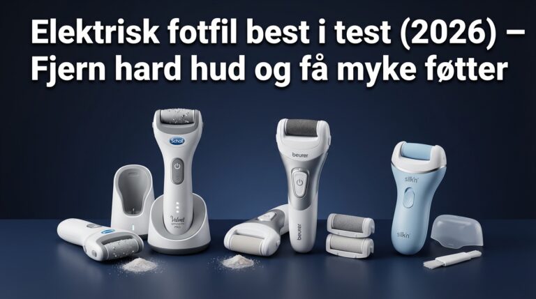 Elektrisk fotfil best i test (2026) — Fjern hard hud og få myke føtter