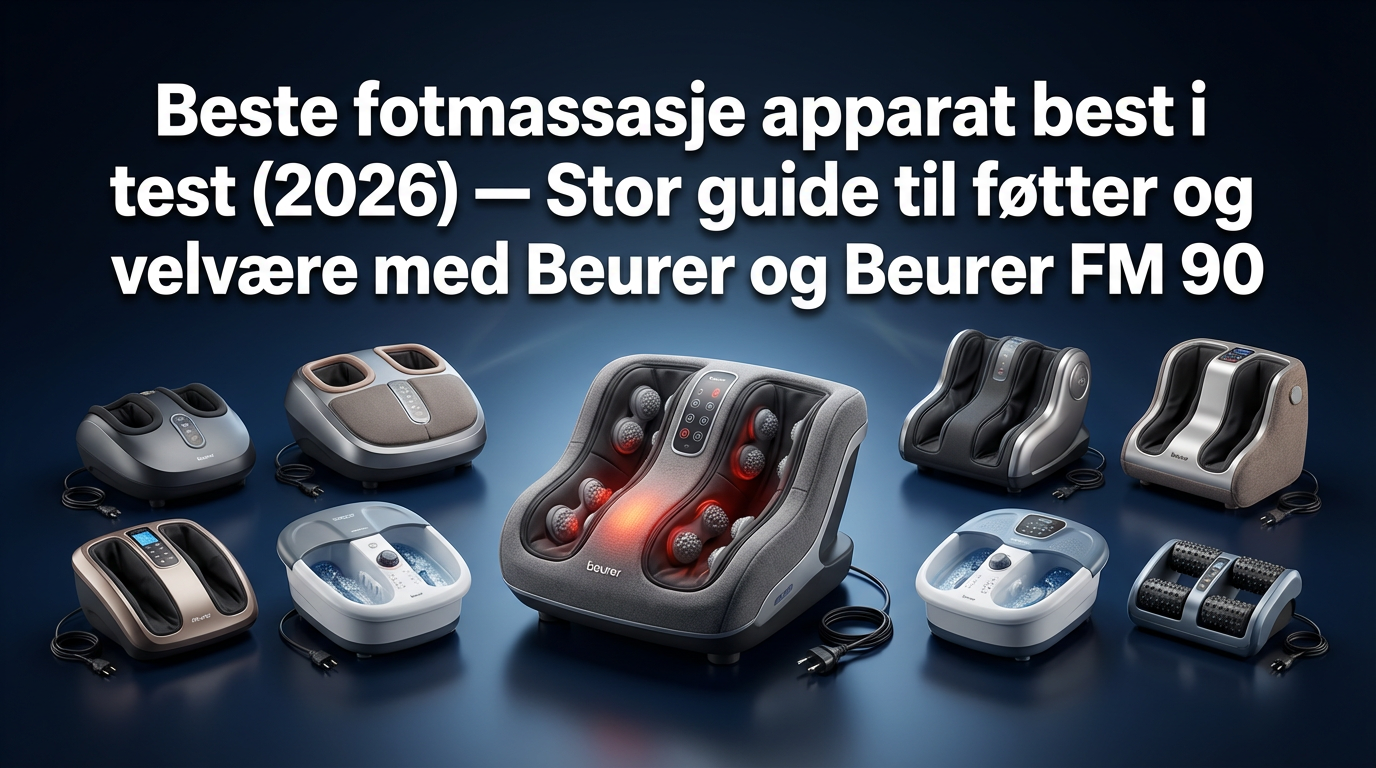 Beste fotmassasje apparat best i test (2026) — Stor guide til føtter og velvære med Beurer og Beurer FM 90