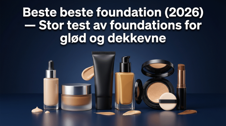Beste beste foundation (2026) — Stor test av foundations for glød og dekkevne