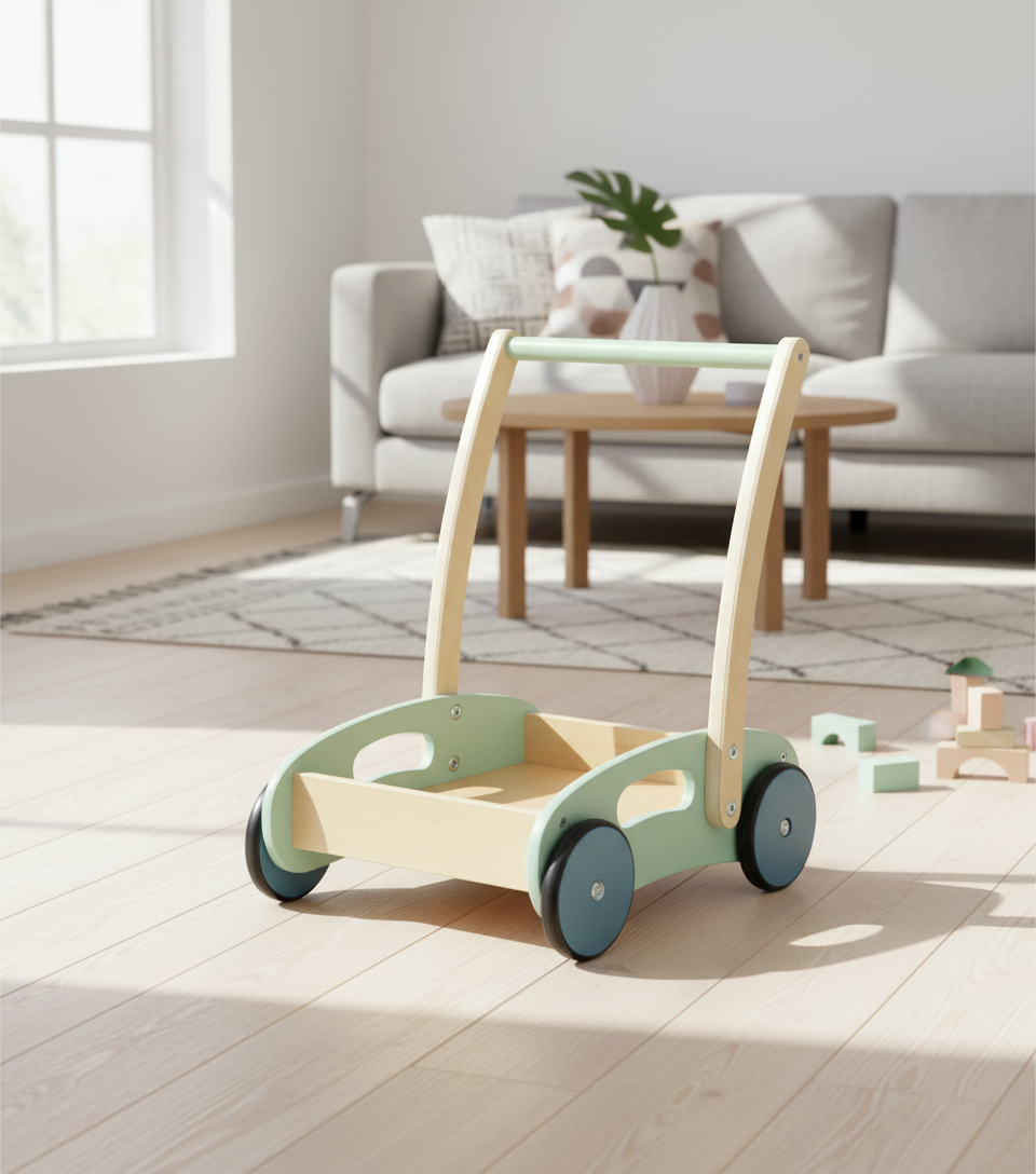 Clas Ohlson Gåvogn i tre, fra 12 måneder