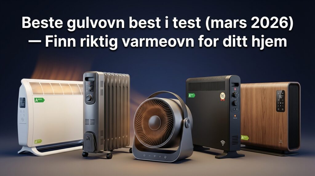 Beste gulvovn best i test (mars 2026) — Finn riktig varmeovn for ditt hjem