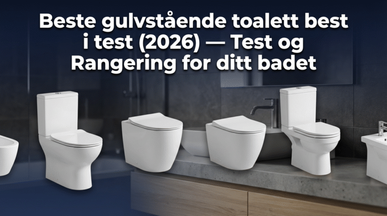 Beste gulvstående toalett best i test (2026) — Test og Rangering for ditt badet