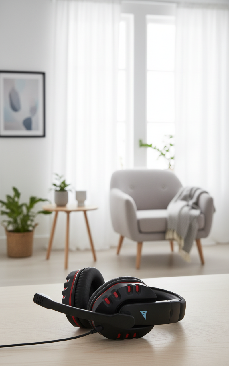 Next FX1 gaming headset (rød)