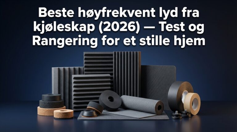 Beste høyfrekvent lyd fra kjøleskap (2026) — Test og Rangering for et stille hjem