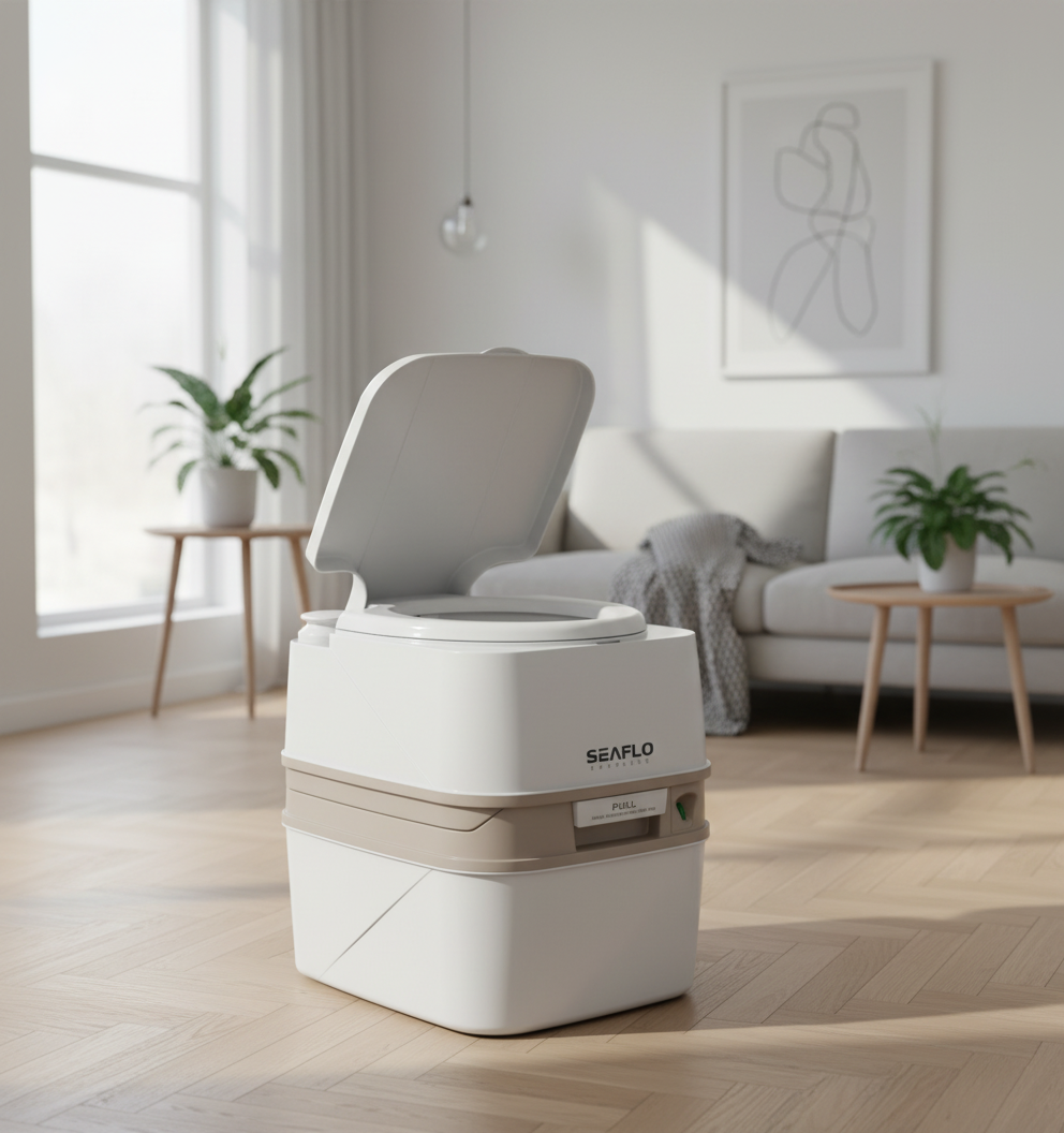 Seaflo Portabelt kjemisk toalett, 18L Deluxe