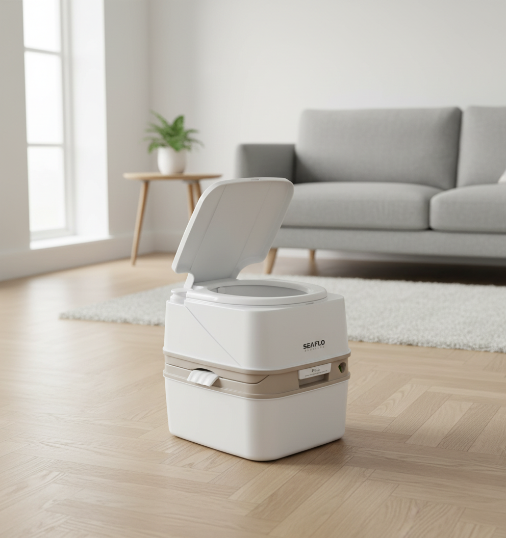 Seaflo Portabelt kjemisk toalett, 22L Deluxe