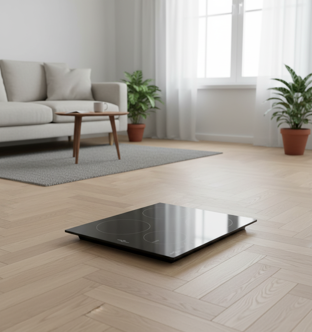 vidaxl Induksjonskomfyr med 2 plater berøringskontroll glass 3500 W