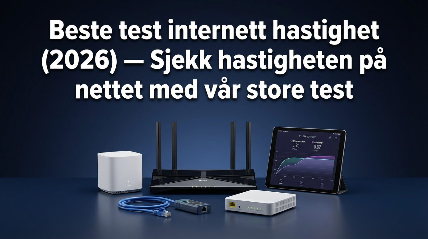 Beste test internett hastighet (2026) — Sjekk hastigheten på nettet med vår store test