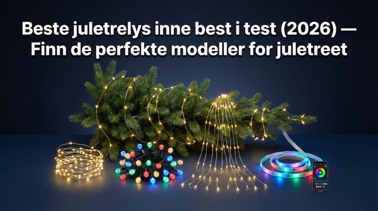 Beste juletrelys inne best i test (2026) — Finn de perfekte modeller for juletreet