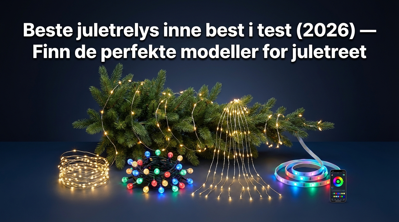 Beste juletrelys inne best i test (2026) — Finn de perfekte modeller for juletreet