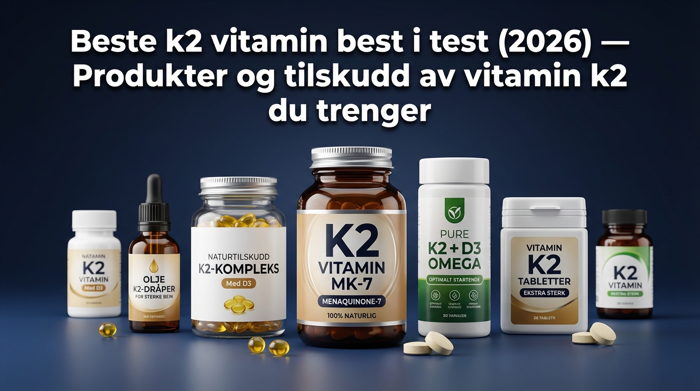 Beste k2 vitamin best i test (2026) — Produkter og tilskudd av vitamin k2 du trenger