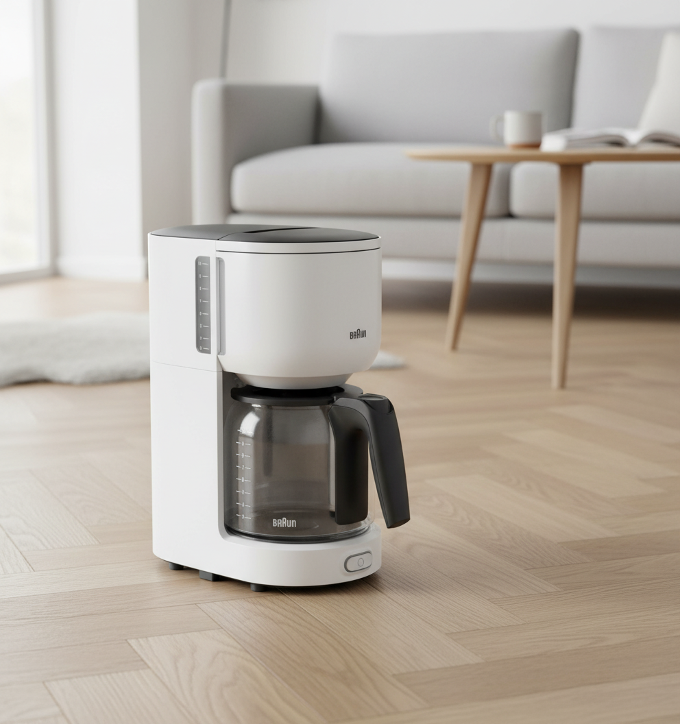 Braun KF3100WH PurEase Kaffetrakter 1000W