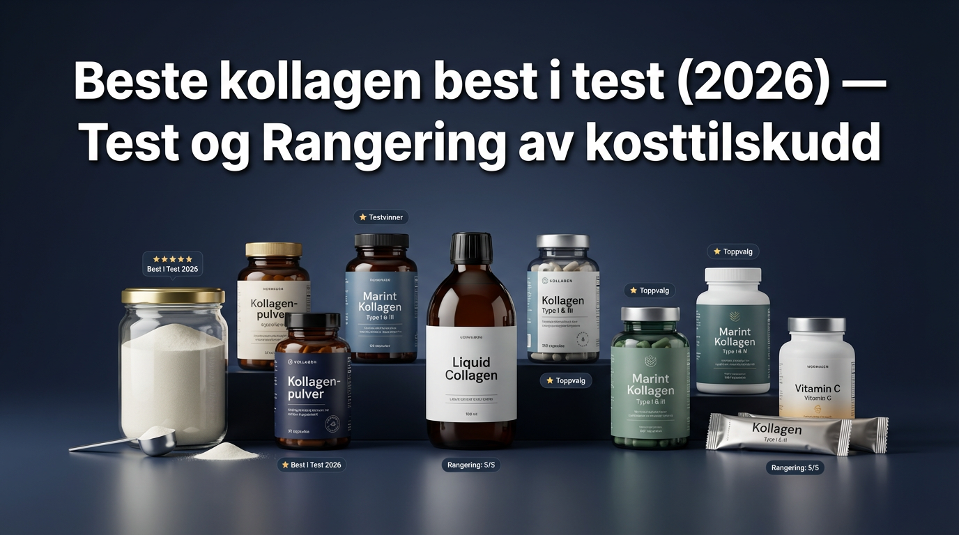 Beste kollagen best i test (2026) — Test og Rangering av kosttilskudd