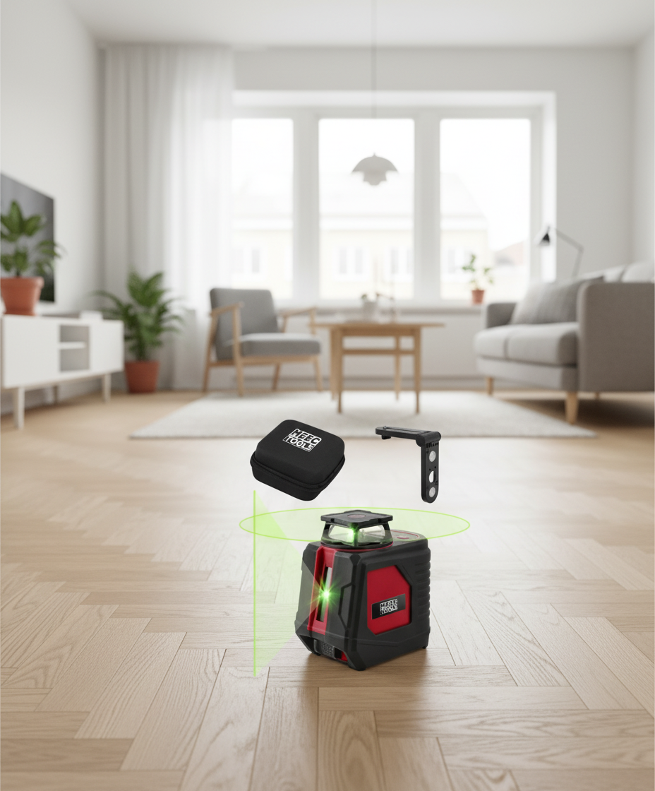 Meec Tools Grønn krysslaser