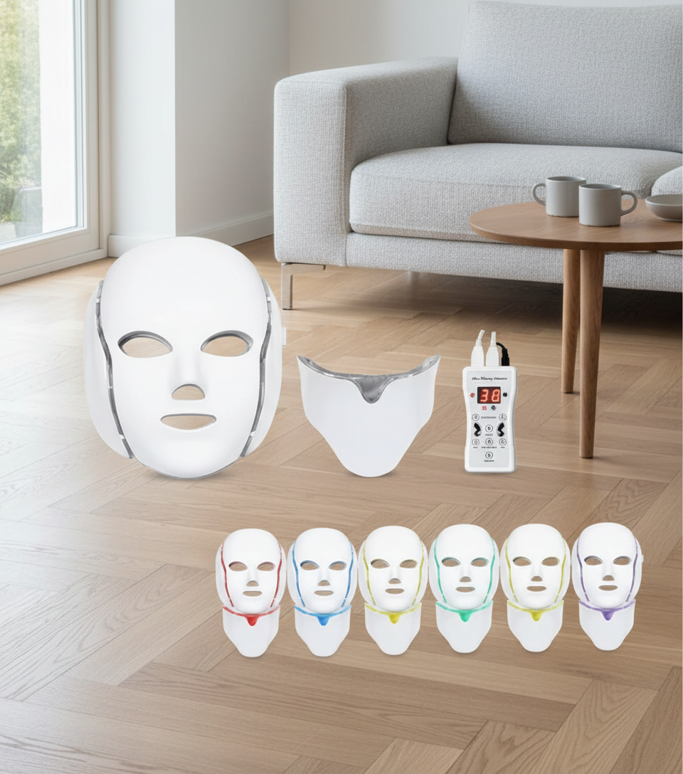 LED 7-color Light Photon Skin Rejuvenation Instrument Whitening Mask