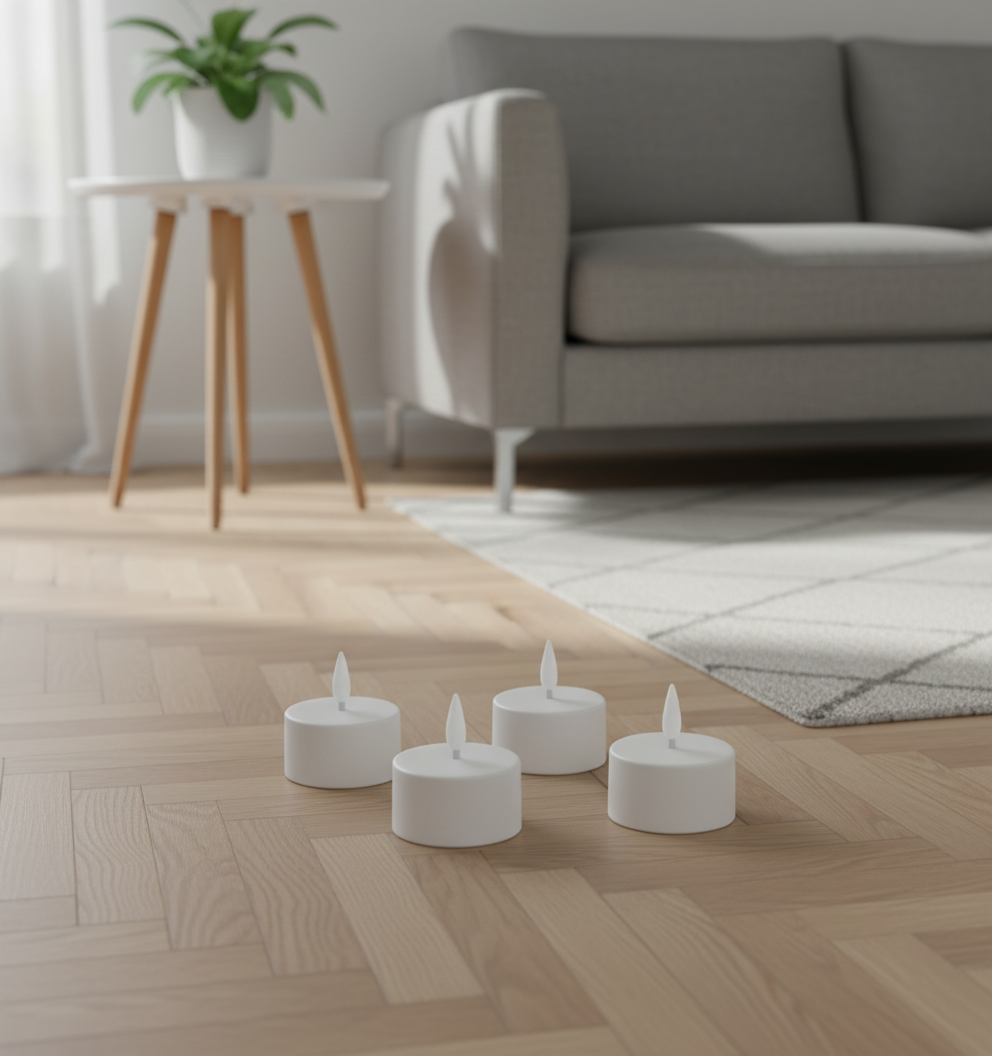 IKEA SKATGÅS LED-telys hvit