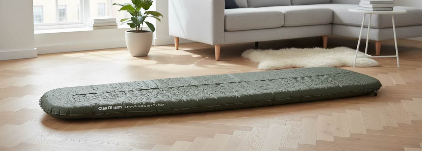 Clas Ohlson Selvoppblåsbart liggeunderlag 183 x 57 x 2,5 cm