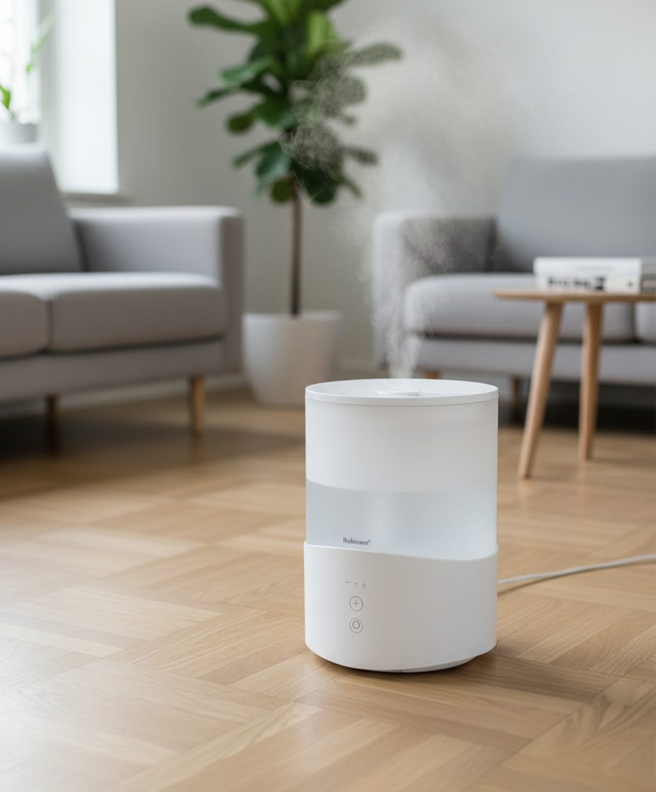 Rubicson Luftfukter med timer og stemningsbelysning