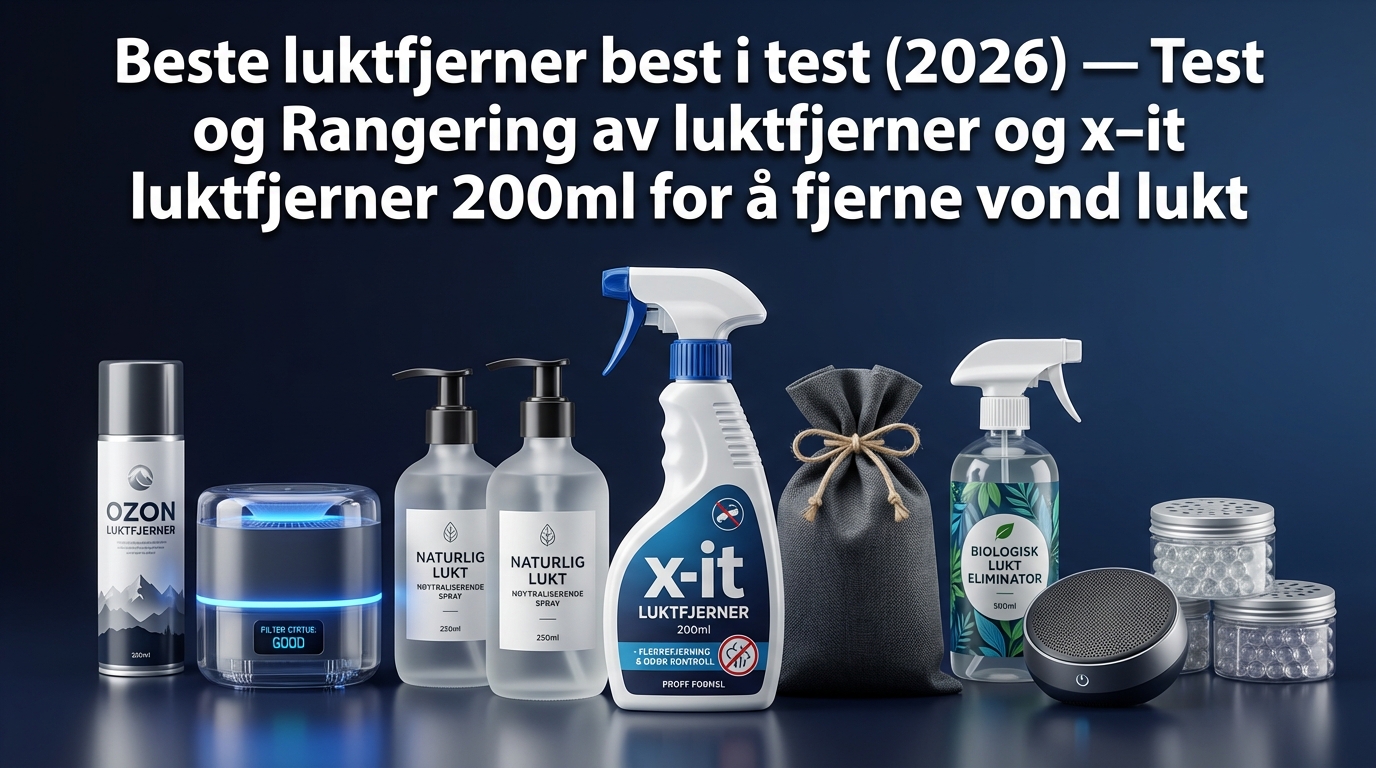 Beste luktfjerner best i test (2026) — Test og Rangering av luktfjerner og x-it luktfjerner 200ml for å fjerne vond lukt