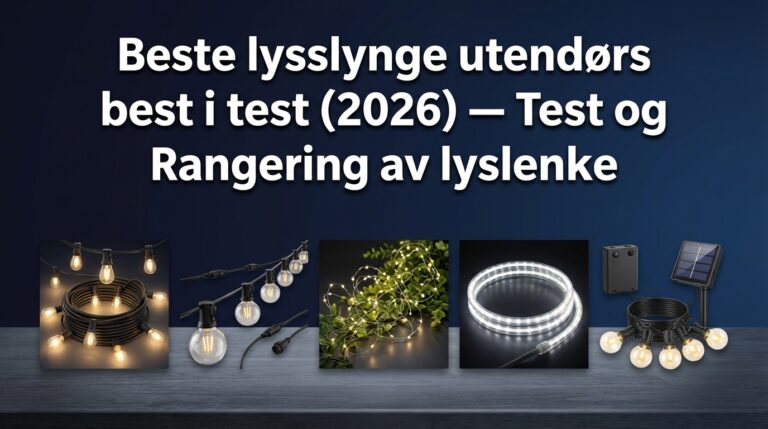 Beste lysslynge utendørs best i test (2026) — Test og Rangering av lyslenke