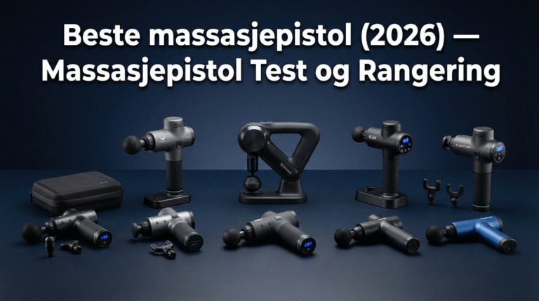 Beste massasjepistol (2026) — Massasjepistol Test og Rangering