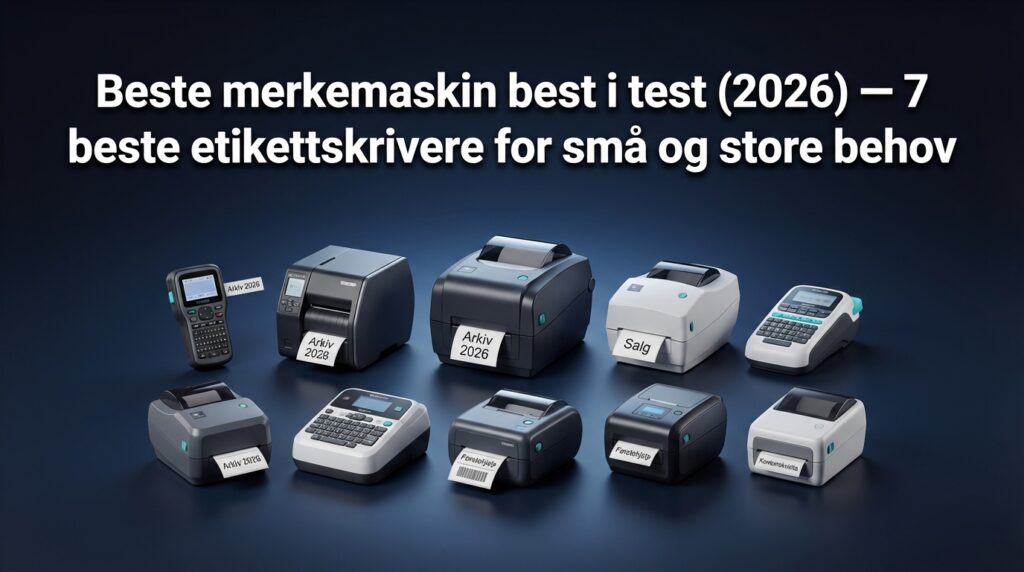 Beste merkemaskin best i test (2026) — 7 beste etikettskrivere for små og store behov