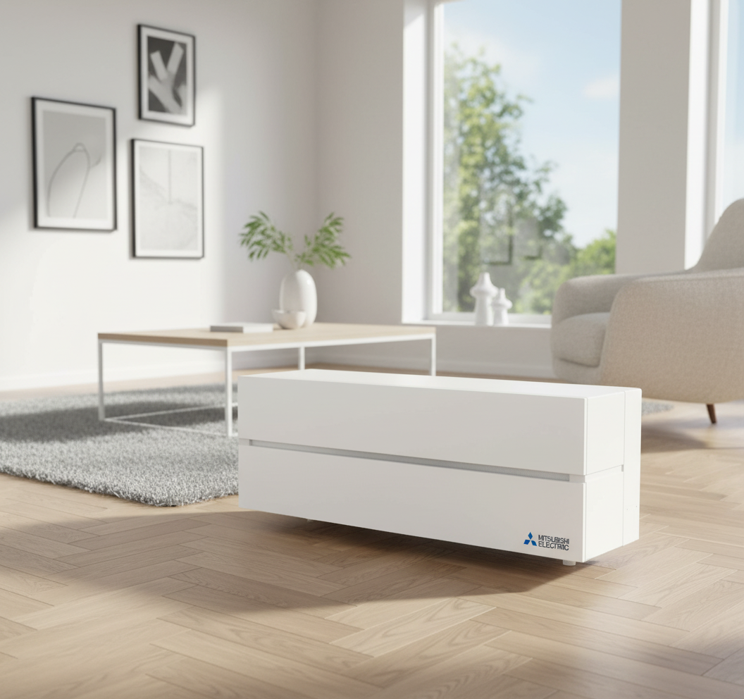 Mitsubishi Electric Ferdig Montert Mitsubishi Kaiteki 6600 Varmepumpe Hvit