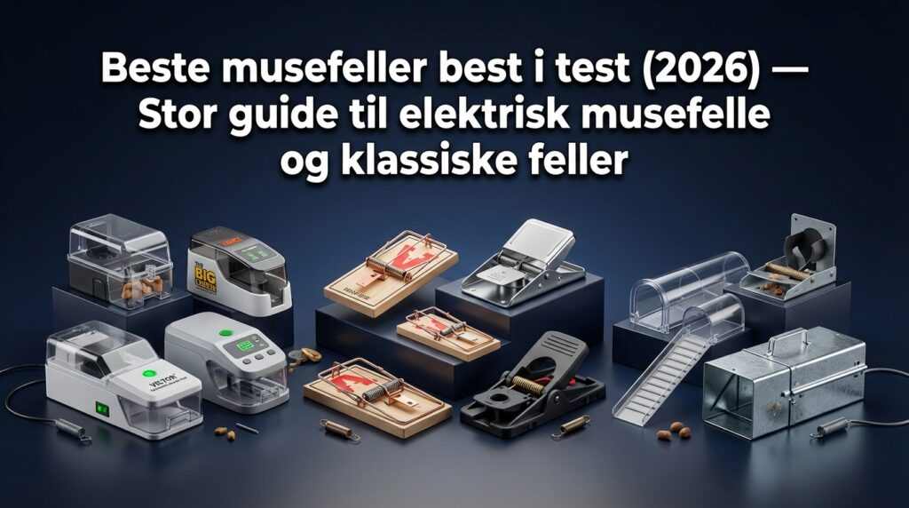 Beste musefeller best i test (2026) — Stor guide til elektrisk musefelle og klassiske feller
