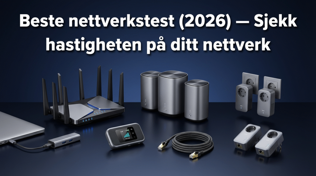 Beste nettverkstest (2026) — Sjekk hastigheten på ditt nettverk