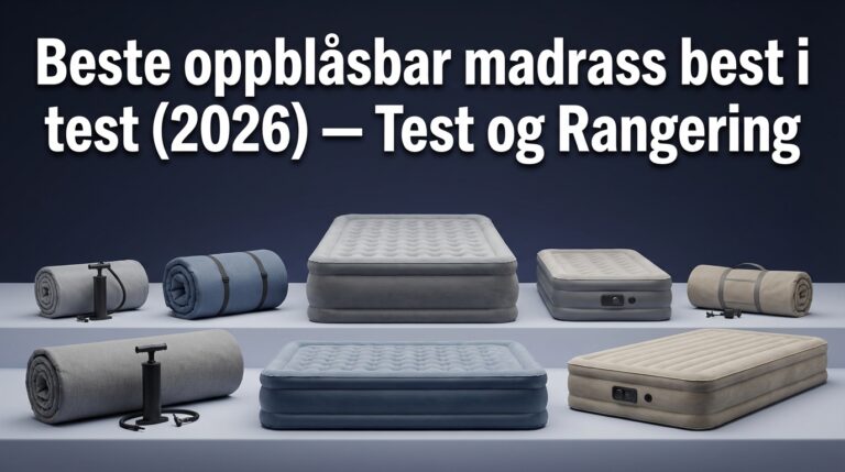 Beste oppblåsbar madrass best i test (2026) — Test og Rangering